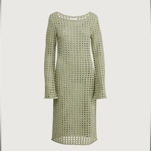 OAK + FORT Sage Crochet Swim Coverup